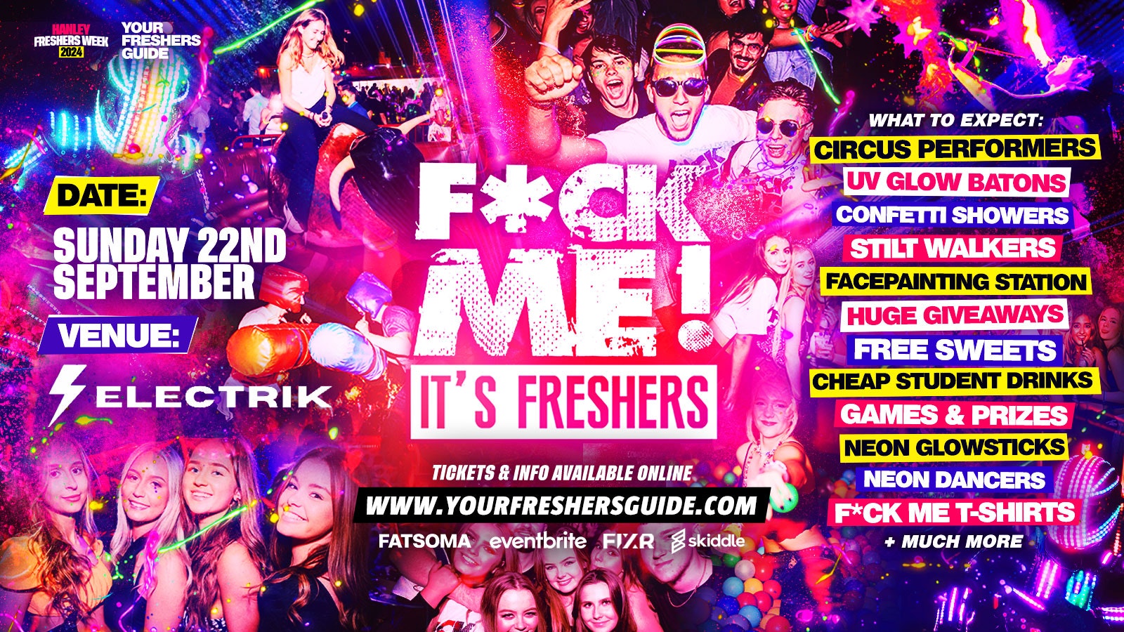 F*CK ME It’s Freshers | Hanley Freshers 2024 – Keele & Staffordshire – EASTER SPECIAL 🐰 – FREE T-Shirt with EVERY Ticket! 👕