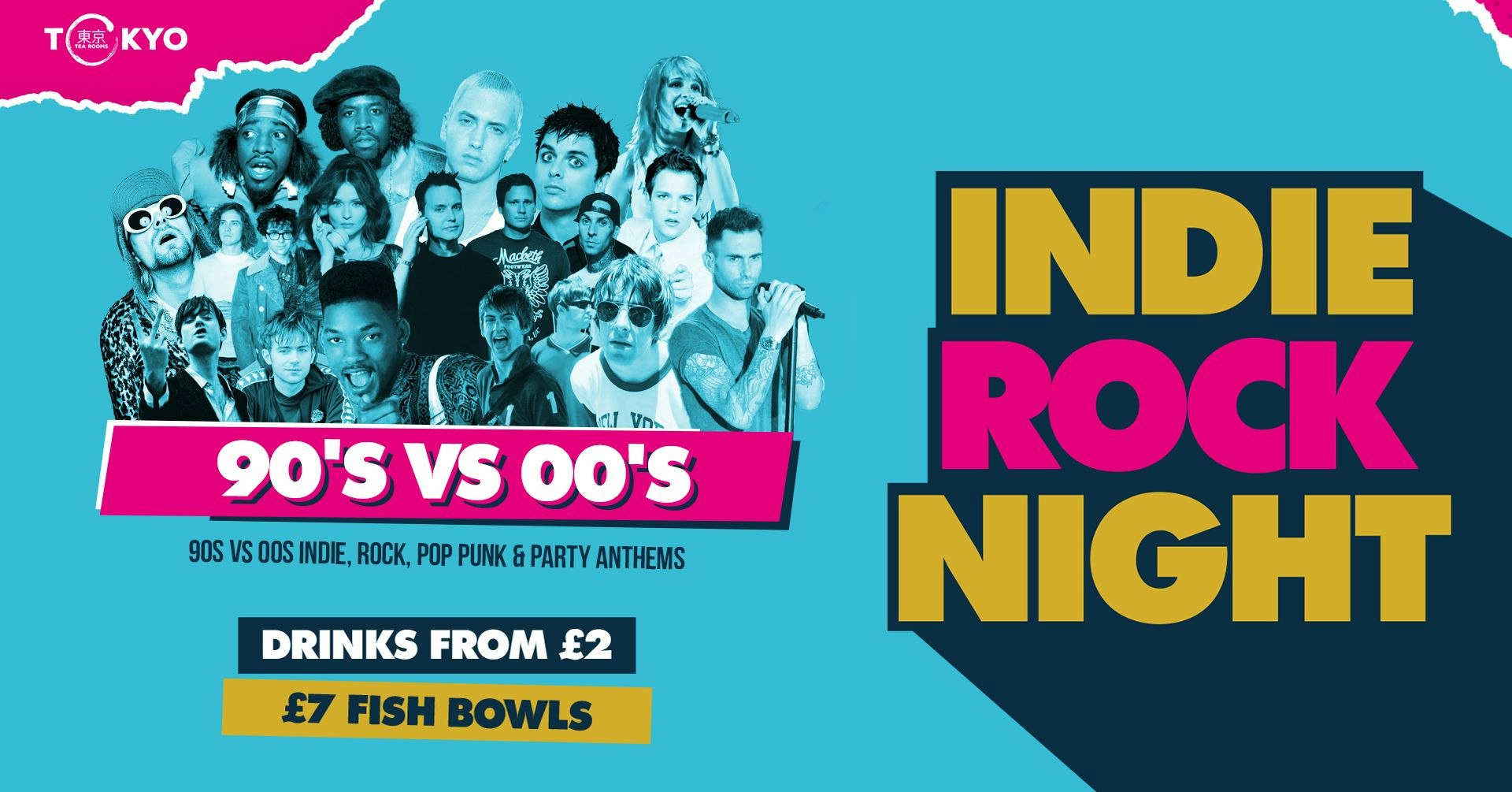 Indie Rock Night ∙ 90’S VS 00’S *LAST 10 ONLINE TICKETS*