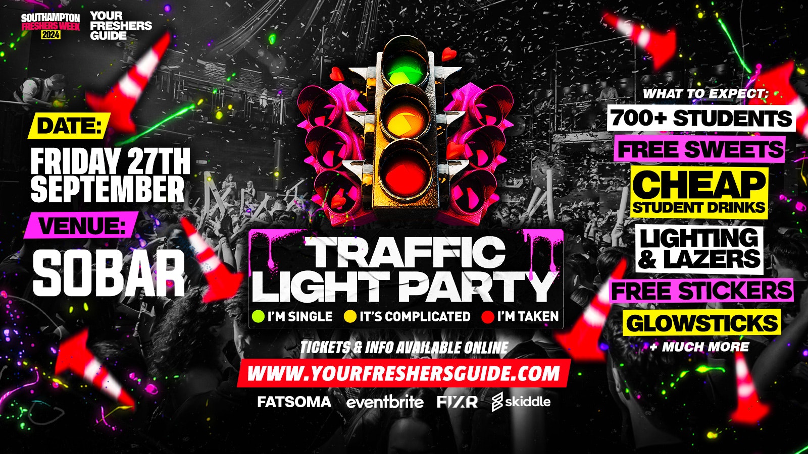 Traffic Light Party | Southampton Freshers 2024