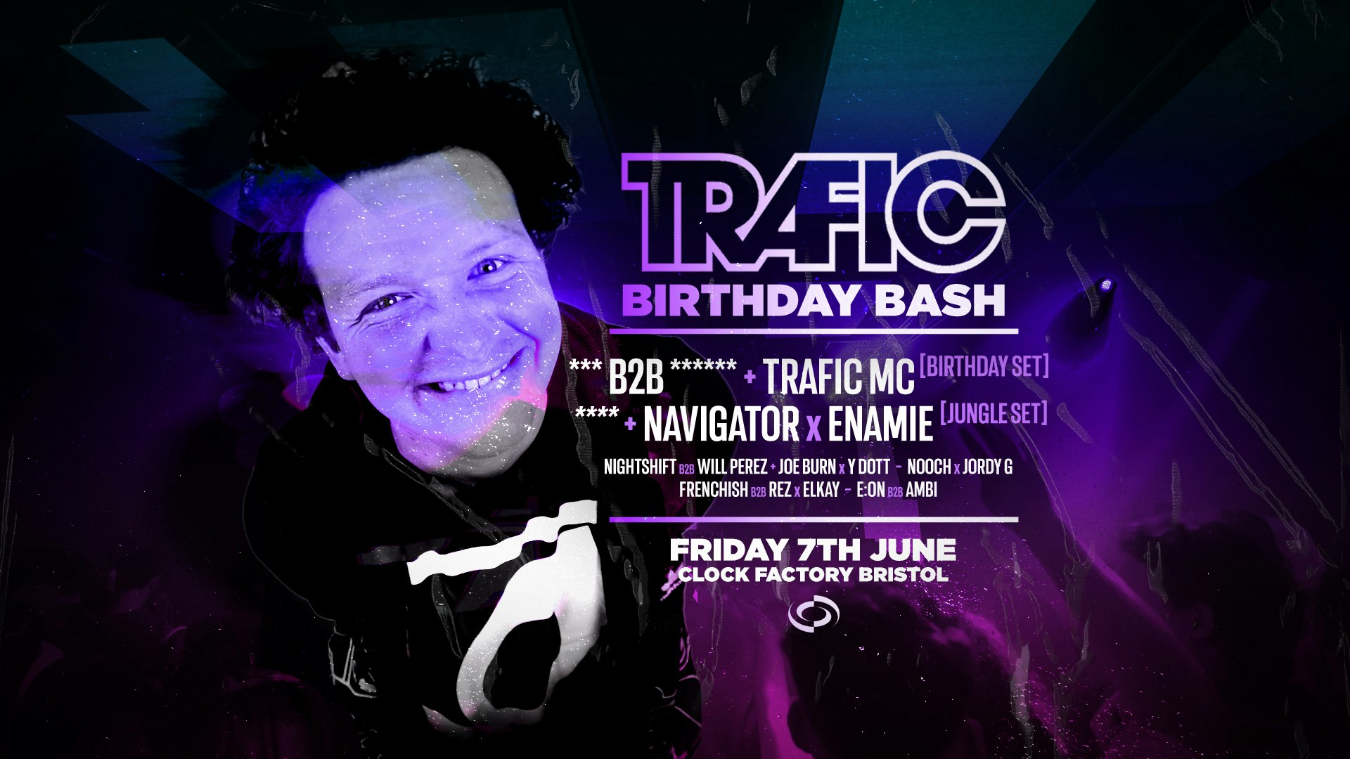 Trafic MC Birthday Bash • Very Special Guests TBA!