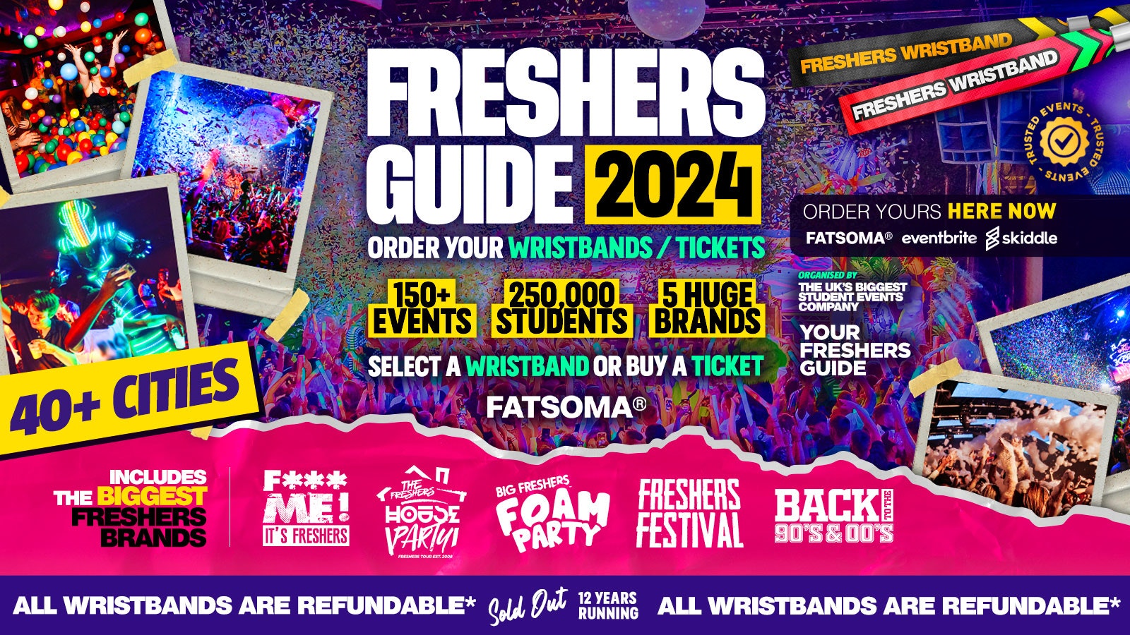 FRESHERS 2024 🎉 – Official Your Freshers Guide UK Tour Guide 🔥 – The BIGGEST & BEST Freshers Events ✅ – ⬇️ SELECT YOUR CITY BELOW ⬇️