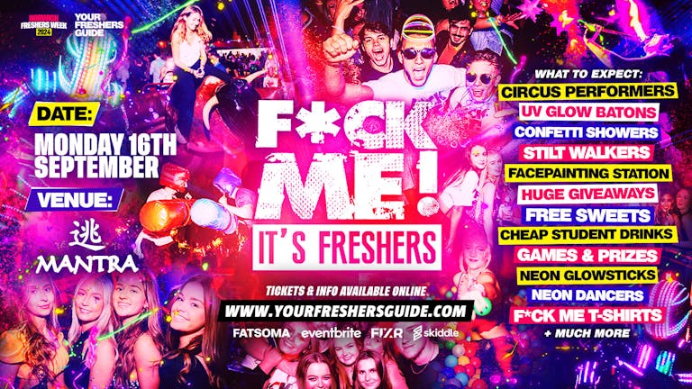 F*CK ME It's Freshers | Norwich Freshers 2024 - FREE Queue Jump With Every Ticket 💃 - TODAY ONLY!