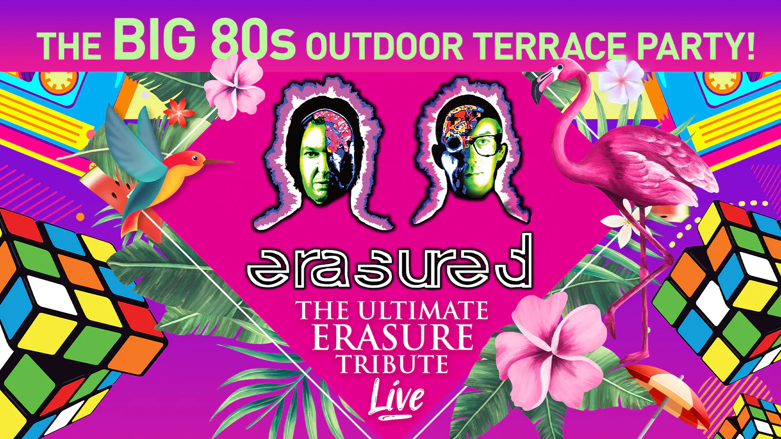🚨 LAST FEW TICKETS! BIG 80s OUTDOOR TERRACE PARTY LIVE ft ERASURE'S ...