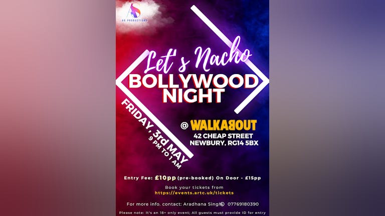 Let's Nacho Bollywood Night Newbury - Adults only