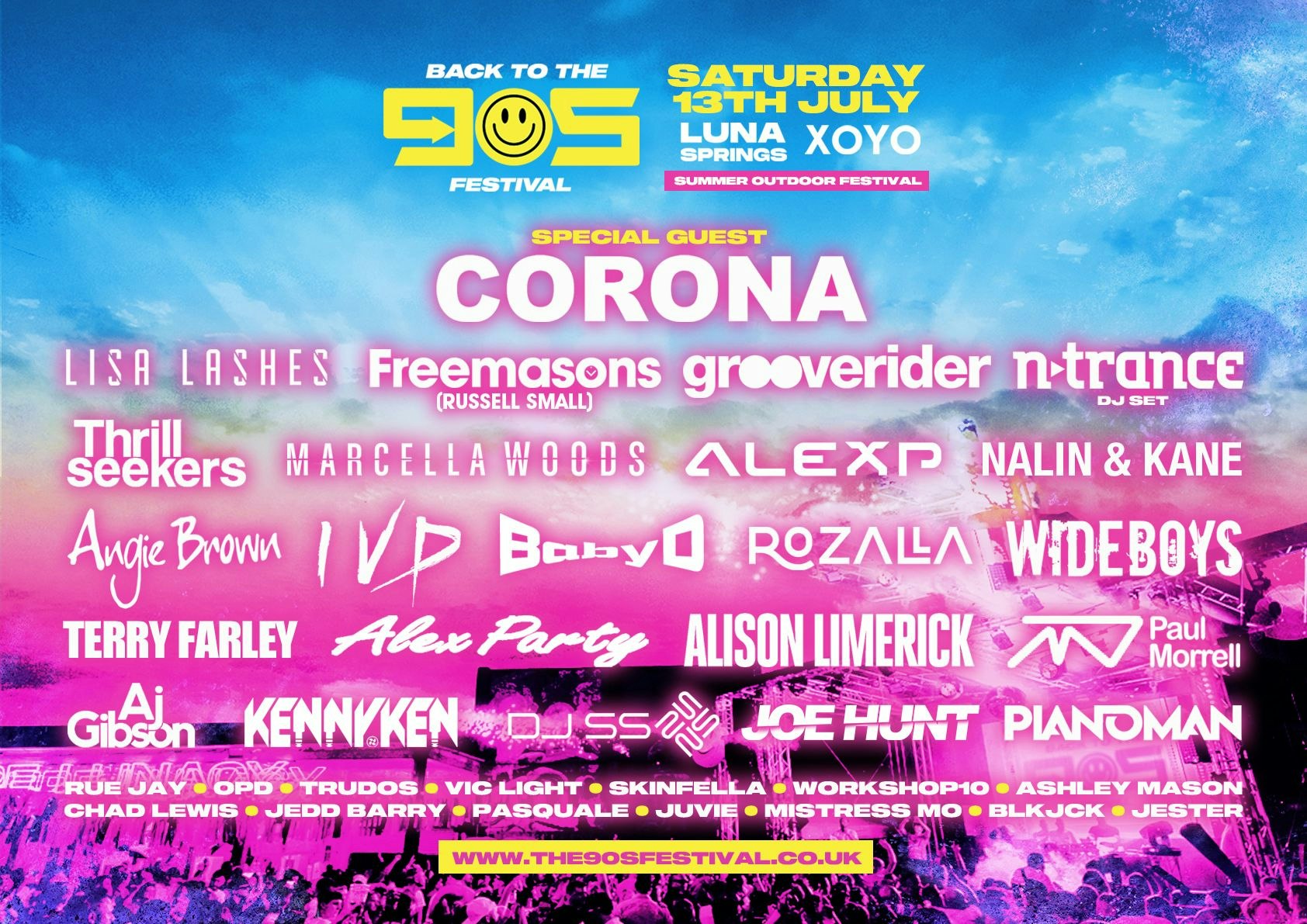 Back To The 90s – Summer Outdoor Festival – Birmingham [THIRD RELEASE RUNNING LOW!]