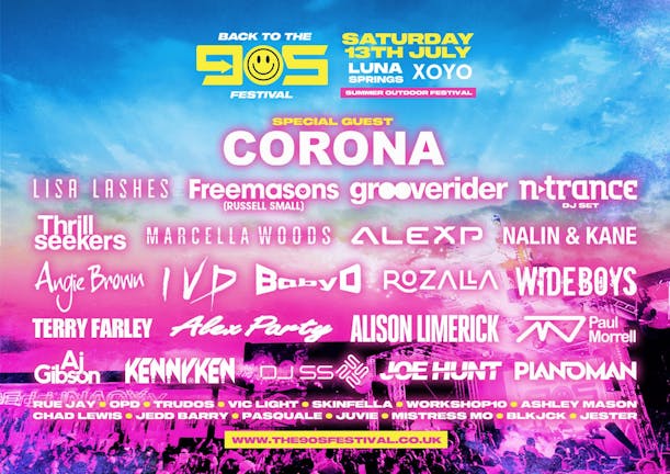  Back To The 90s - Summer Outdoor Festival - Birmingham [THIRD RELEASE RUNNING LOW!]