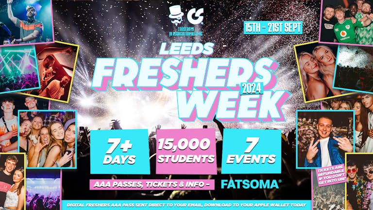 THE LOOSEDAYS & OC LEEDS FRESHERS WEEK 🪩💞 7+ EVENTS OVER 7+ DAYS // INCLUDES TROPILOCO @ SPACE & DVOTION @ THE WAREHOUSE + MORE! LEEDS BECKETT FRESHERS 2024
