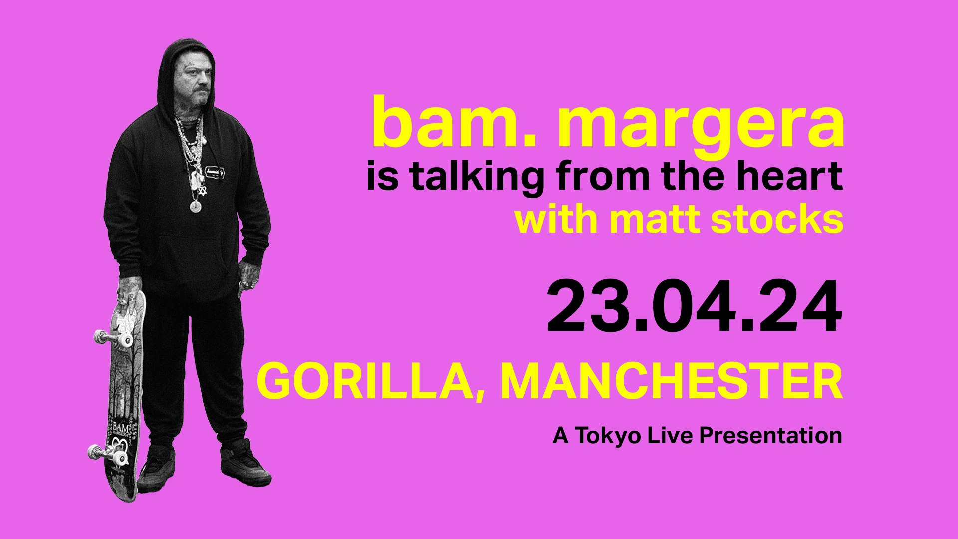 Bam Margera live interview & audience Q&A w/ Matt Stocks