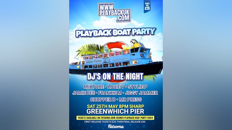Playback boat party 2024