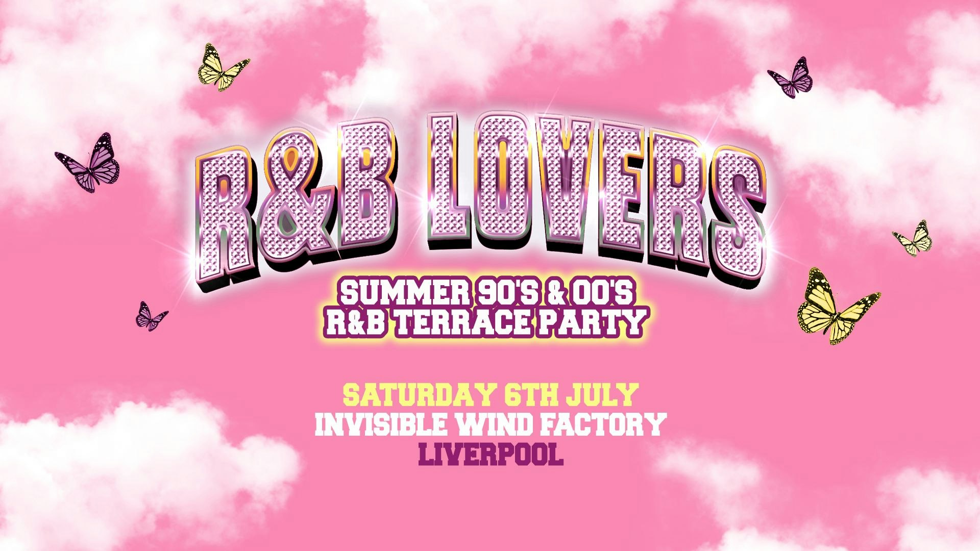 R&B Outdoor Terrace Party – Saturday 6th July – Invisible Wind Factory [SOLD OUT!]