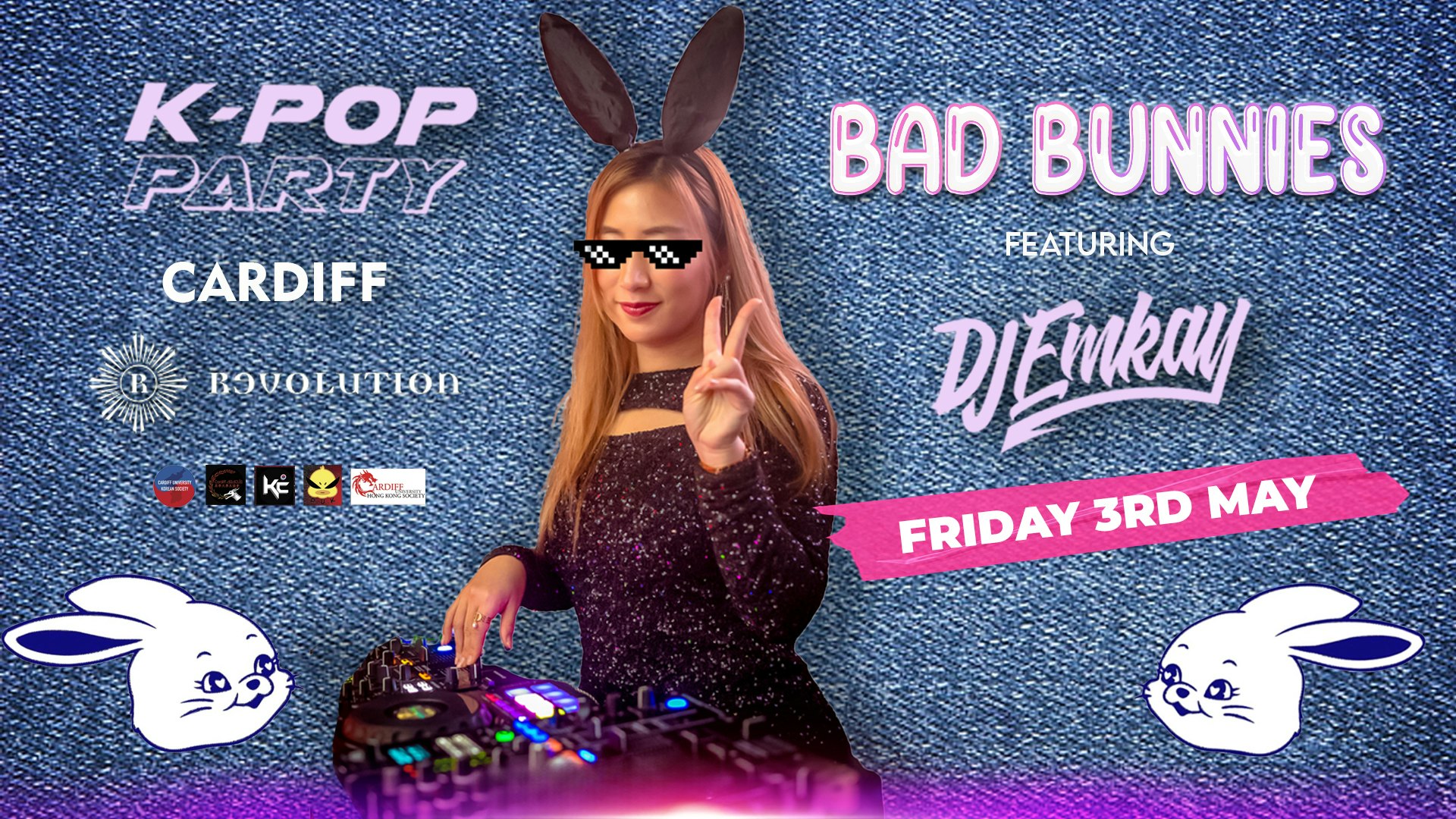 K-Pop BAD BUNNIES Party Cardiff with DJ EMKAY | Friday 3rd May