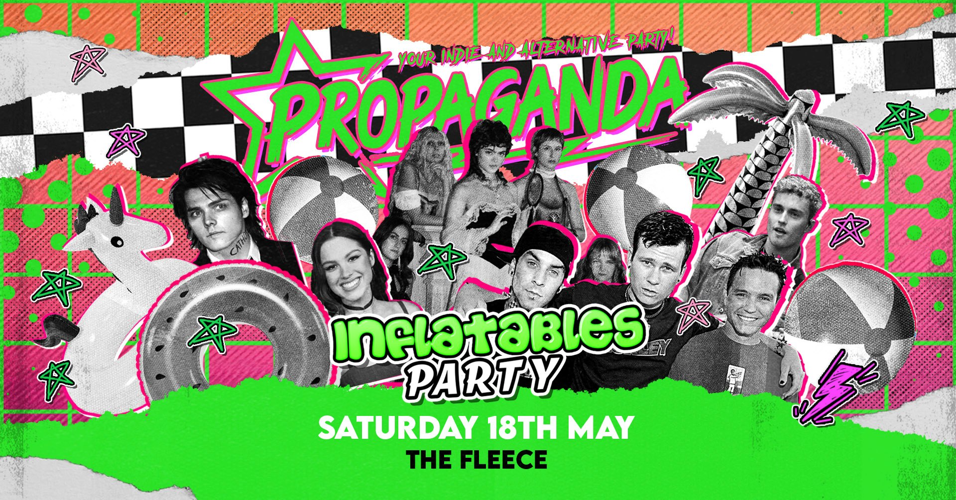 Inflatables Party! – Propaganda Bristol – Your Indie & Alternative Party!