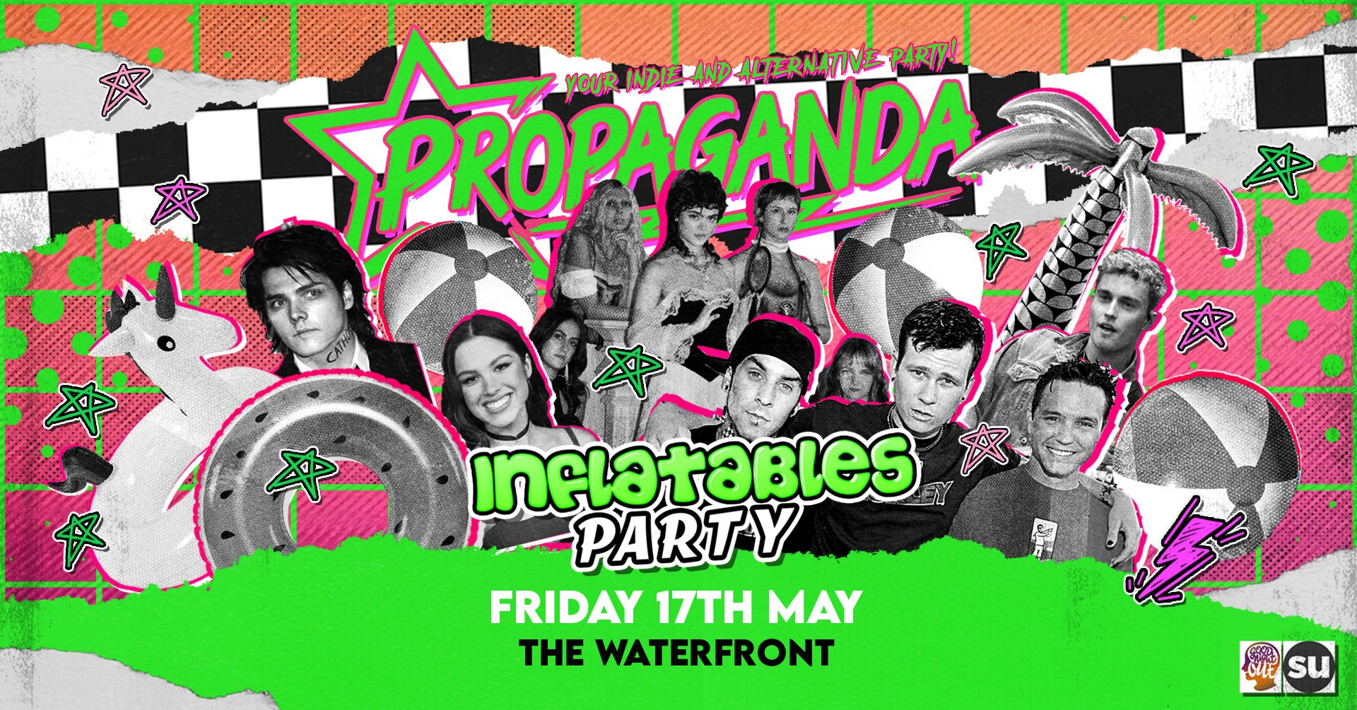 Inflatables Party! Propaganda Norwich Your Indie + Alt Party- The Waterfront