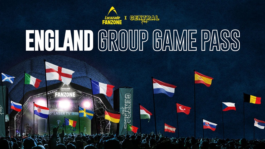 ENGLAND GROUP GAMES PASS! – LUCOZADE FANZONE NEWCASTLE