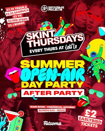 Skint Thursday @ Lola Lo - SUMMER OPEN-AIR AFTERPARTY ☀️