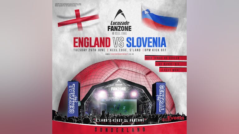 England Vs Slovenia - 8pm Kick Off - Lucozade Euro 2024 Fanzone Sunderland