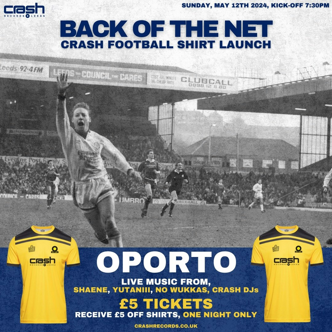 Back Of The Net – Crash Football Shirt Launch