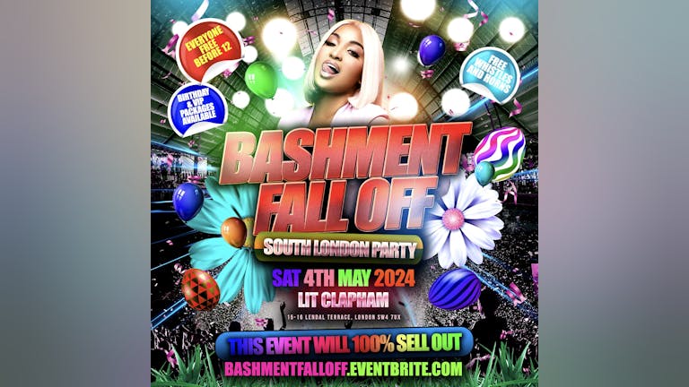 Bashment Fall Off Party - Everyone Free Before 12AM