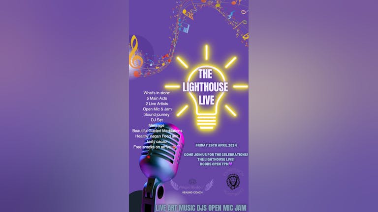Wings of Buddha & Expression Presents THE LIGHTHOUSE LIVE (Friday 26th April) @ The Lighthouse Hub 7PM Start 
