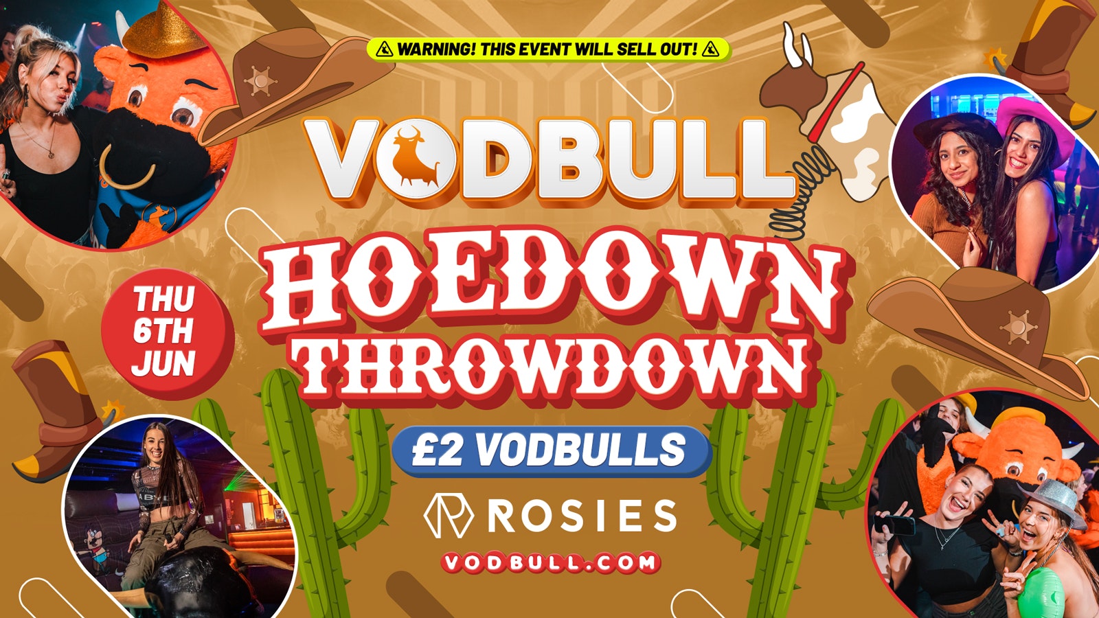 🧡 VODBULL at ROSIES!! 🤠VODBULL HOEDOWN THROWDOWN🤠  06/06 🧡