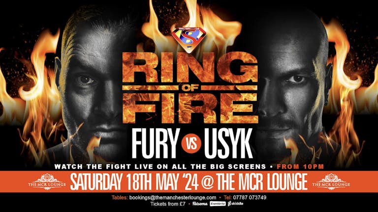 Fury Vs USYK Live at The Mcr Lounge
