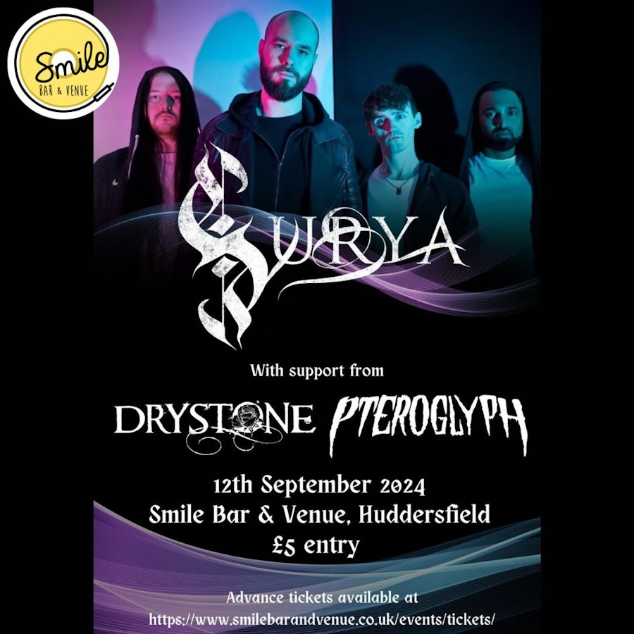 Metal Night featuring Surya, Pteroglyph & Drystone