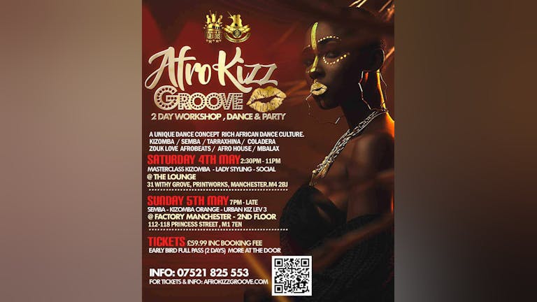 🔥Afro-KizZ-Groove🔥 2 Days WorkshopS & Social & Party