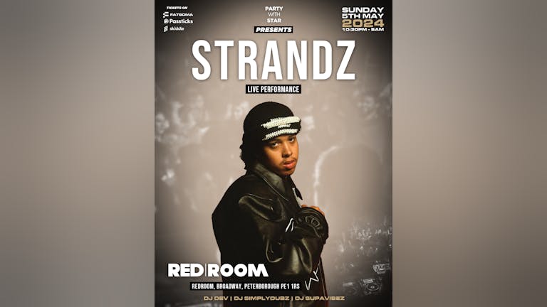 Uk hot rapper Strandz performing live at redroom Peterborough bank holiday Sunday 5/05/2024