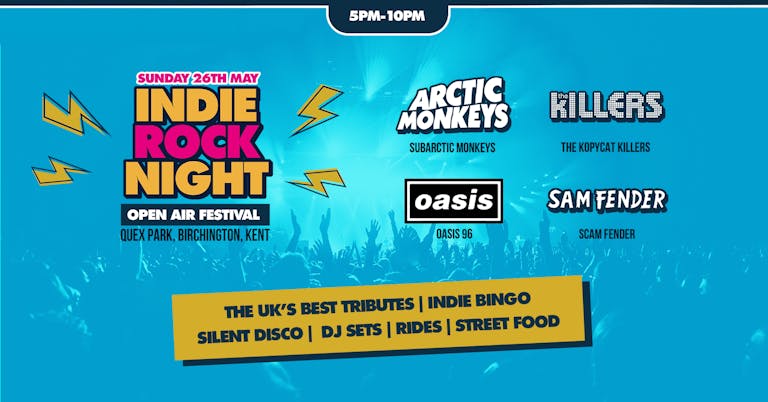 INDIE ROCK NIGHT ∙ Open Air Festival *ONLY 10 £15 TICKETS LEFT*