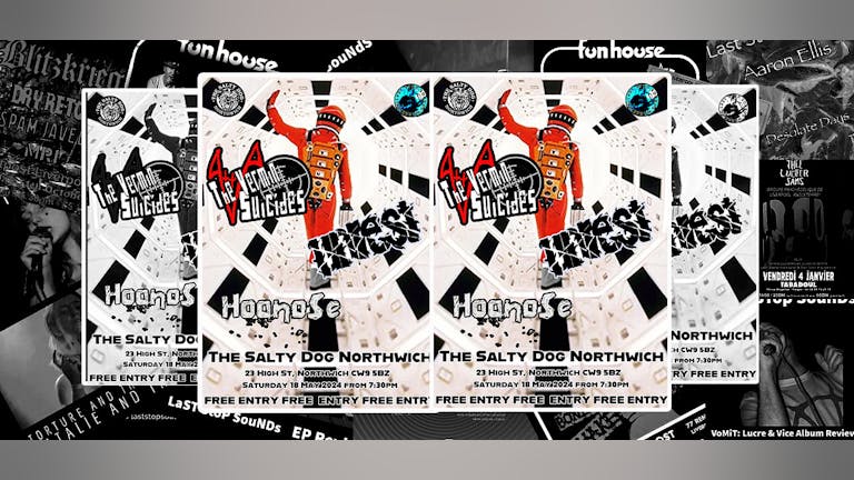 Last Stop at Salty Dog Northwich  - Vermin Suicides - UNREST - Hoonose - Saturday 18 May 2024