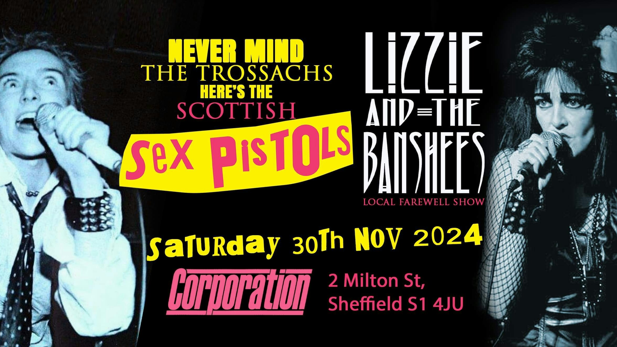 THE SCOTTISH SEX PISTOLS + LIZZIE AND THE BANSHEES