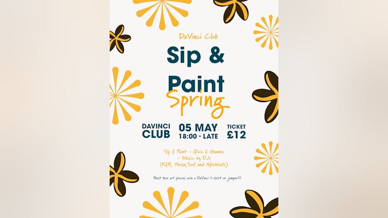 Spring Sip & Paint - Da Vinci Club