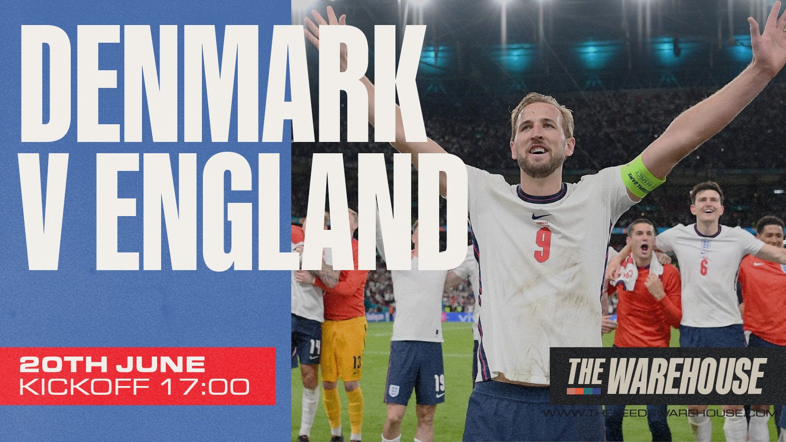 Euros: England vs Denmark – Free Entry