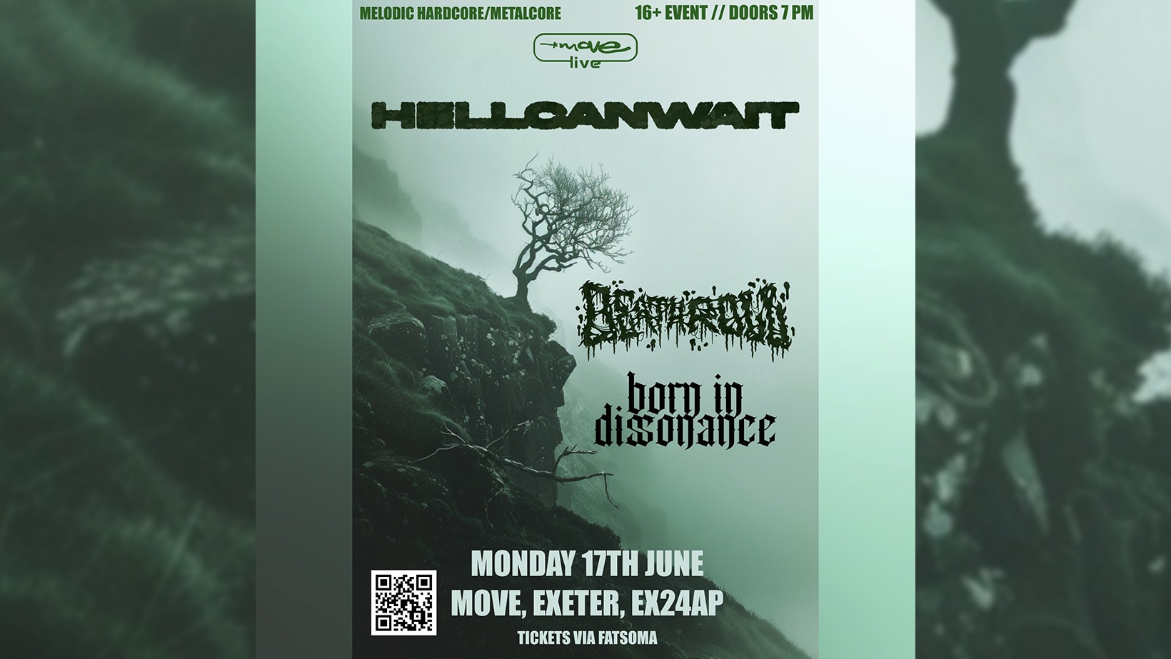 HELL CAN WAIT @ MOVE LIVE 17TH JUNE W/ DEATH ROLL & BORN IN DISSONANCE
