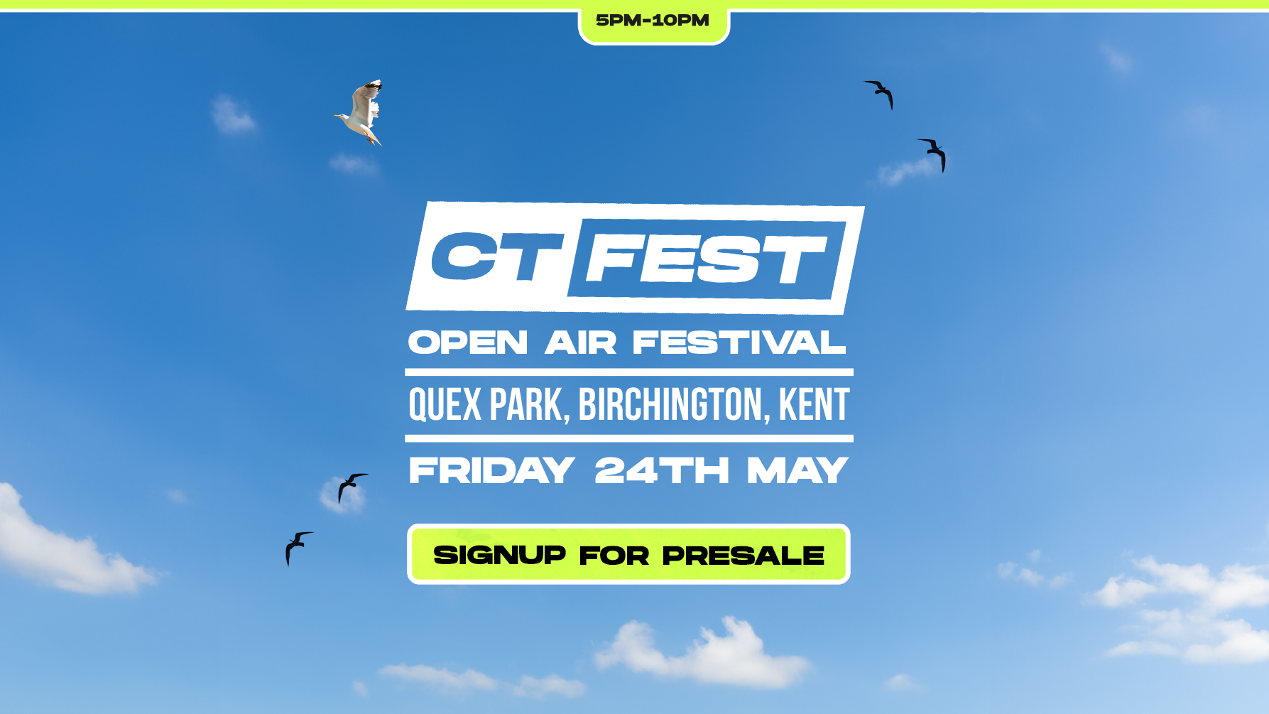 CT Fest ∙ OPEN AIR FESTIVAL SIGNUP *only 65 signup spaces left*