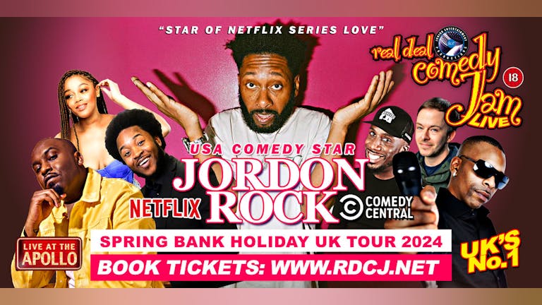 Birmingham’s Real Deal Comedy Jam Bank Holiday Special with Jordon Rock Headlining Tour!