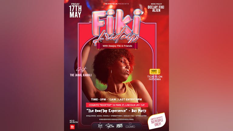 FIKI FRIDAYS "the rooftop experience" - DAY PARTY