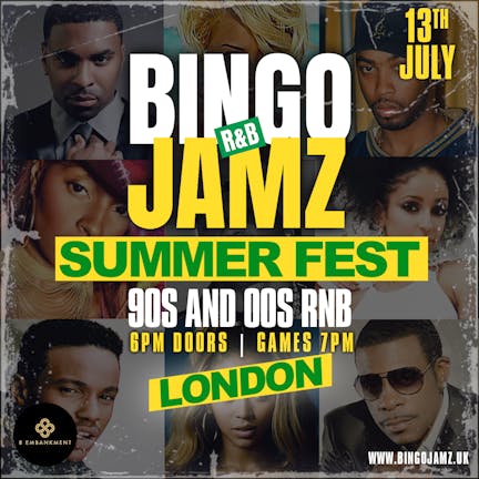 Bingo Jamz London Summer Fest | 13th July 2024