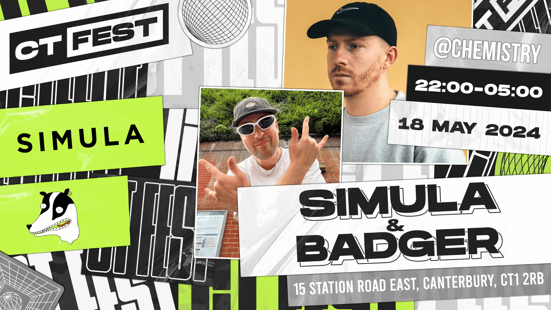 CT Fest ∙ SIMULA & BADGER *ONLY 5 £5 TICKETS LEFT*
