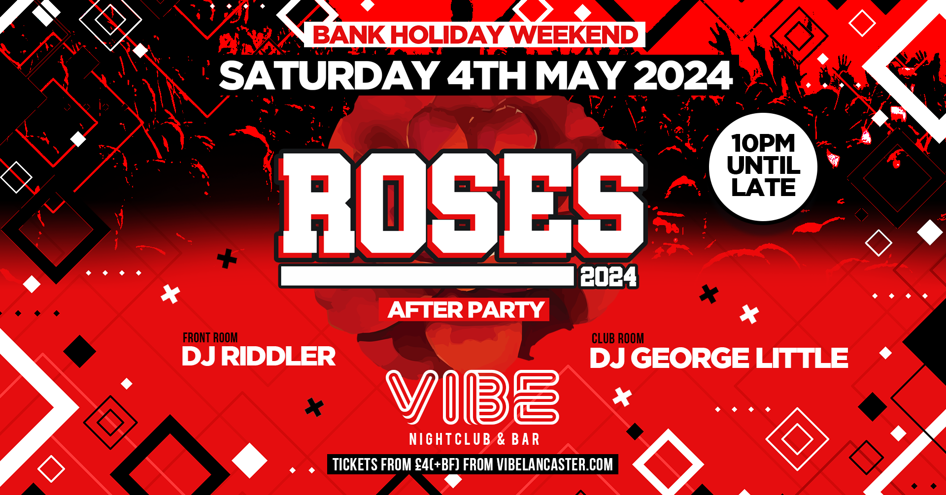 Roses 2024 After Party – Saturday 4th May