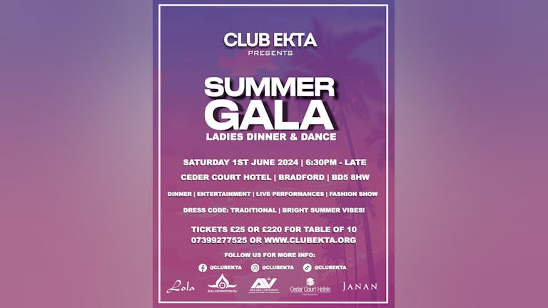 Summer Gala - Ladies Dinner & Dance