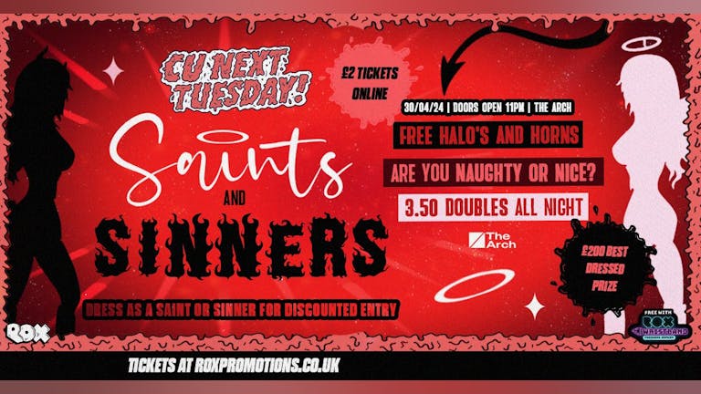 CU NEXT TUESDAY | SAINTS AND SINNERS ❤️‍🔥 | 30/04/24