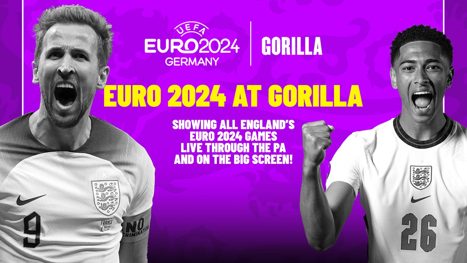 ENGLAND V SLOVENIA  EURO 2024 AT GORILLA