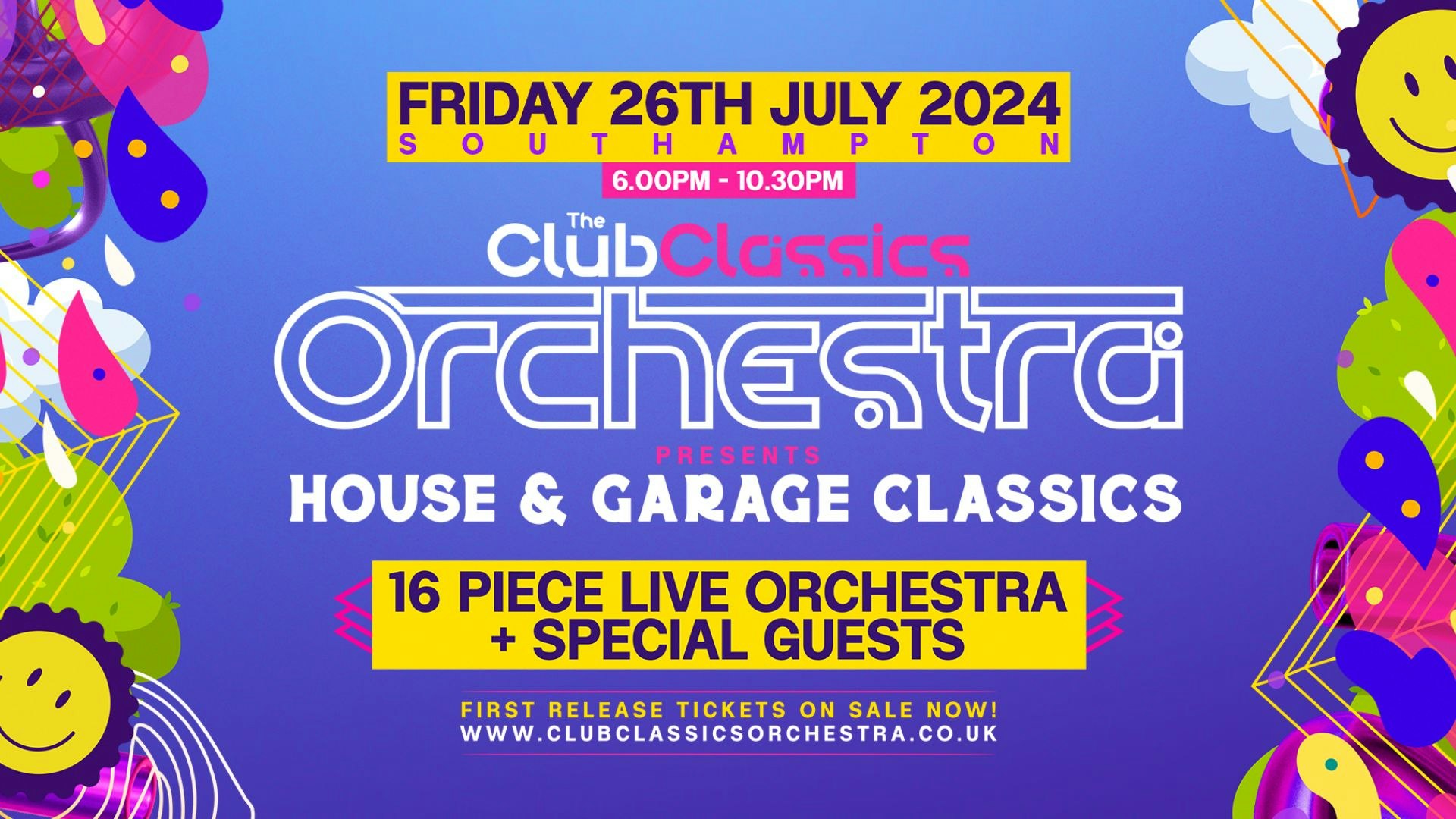 Club Classics Orchestra: House & Garage Live – 26th July 2024!