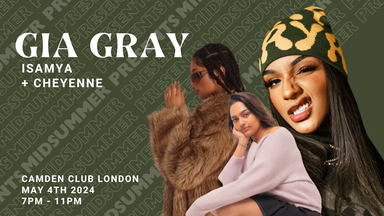 Gia Gray - R&B London show