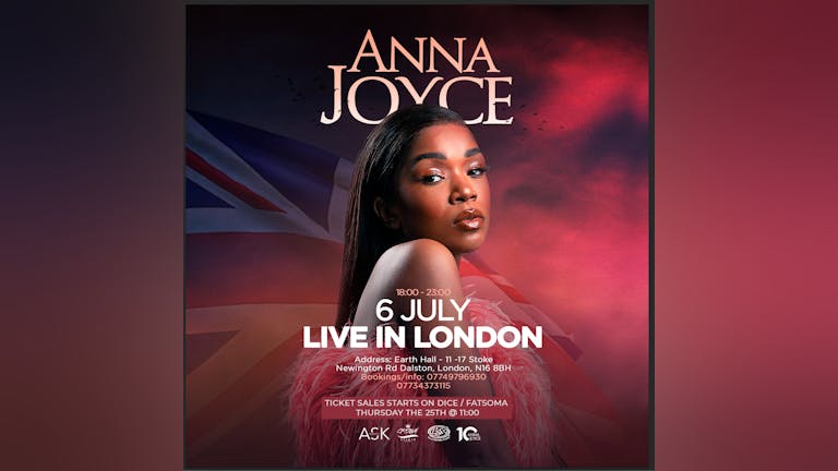 Anna Joyce with band live in London 