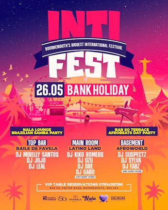 INTI-FEST || Bournemouth's Biggest International Festival || Sunday 26th May || Bank Holiday Sunday