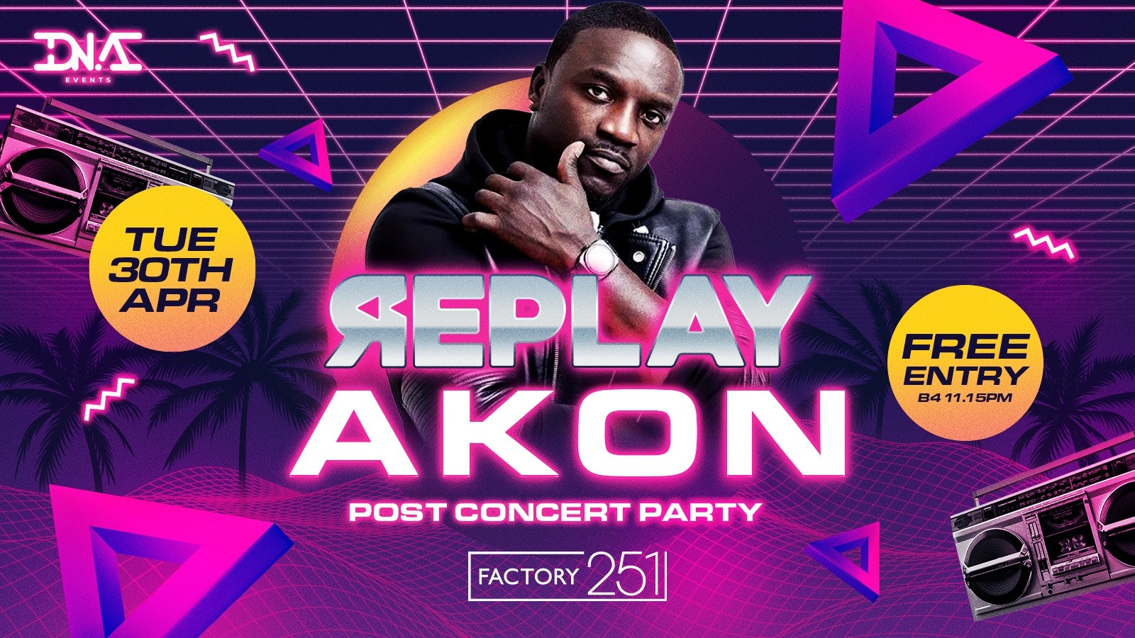 Replay Tuesdays – Akon After Party – Free Entry 🚀