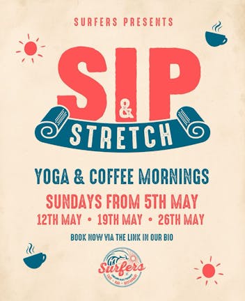 Sip and Stretch 001 // Surfers, Longsands Tynemouth // 5/5/24