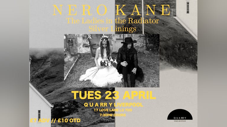 Nero Kane (dark folk, IT) w/Ladies in the Radiator & Silver Linings 